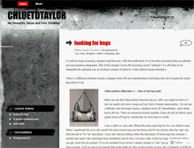 Tablet Screenshot of chloetdtaylor.wordpress.com