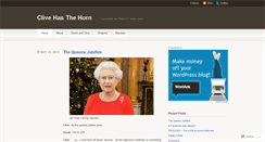 Desktop Screenshot of clivehasthehorn.wordpress.com