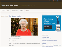 Tablet Screenshot of clivehasthehorn.wordpress.com