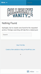 Mobile Screenshot of collegiatevanity.wordpress.com