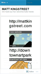 Mobile Screenshot of mkingstreet.wordpress.com