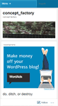 Mobile Screenshot of conceptfactory.wordpress.com