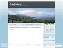 Tablet Screenshot of onlineconstruction.wordpress.com