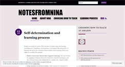 Desktop Screenshot of notesfromnina.wordpress.com