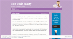 Desktop Screenshot of nontoxicbeauty.wordpress.com