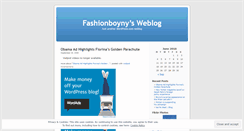 Desktop Screenshot of fashionboyny.wordpress.com