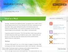Tablet Screenshot of islamicholisticliving.wordpress.com