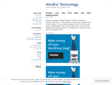 Tablet Screenshot of mindfultechnology.wordpress.com