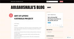 Desktop Screenshot of aolgaushala.wordpress.com