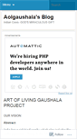 Mobile Screenshot of aolgaushala.wordpress.com