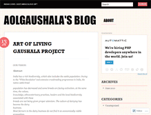 Tablet Screenshot of aolgaushala.wordpress.com