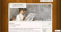 Desktop Screenshot of enigmaticbooks.wordpress.com