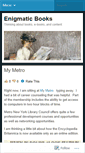 Mobile Screenshot of enigmaticbooks.wordpress.com