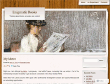 Tablet Screenshot of enigmaticbooks.wordpress.com