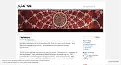 Desktop Screenshot of guidetalk.wordpress.com