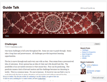 Tablet Screenshot of guidetalk.wordpress.com