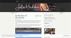 Desktop Screenshot of juliehaddenblog.wordpress.com