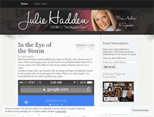 Tablet Screenshot of juliehaddenblog.wordpress.com