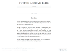 Tablet Screenshot of futurearchiveblog.wordpress.com