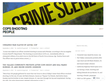 Tablet Screenshot of copsshootingpeople.wordpress.com