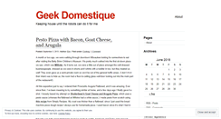 Desktop Screenshot of geekdomestique.wordpress.com