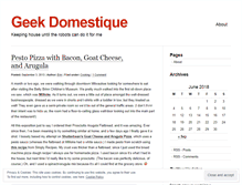 Tablet Screenshot of geekdomestique.wordpress.com