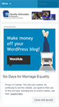Mobile Screenshot of equalityadvocates.wordpress.com