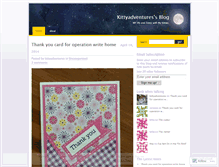 Tablet Screenshot of kittyadventures.wordpress.com
