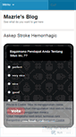 Mobile Screenshot of mazrie.wordpress.com