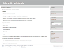 Tablet Screenshot of edudistancia.wordpress.com