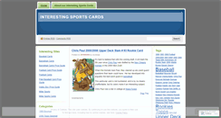 Desktop Screenshot of interestingsportscards.wordpress.com