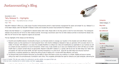 Desktop Screenshot of justaccounting.wordpress.com