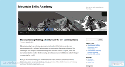 Desktop Screenshot of mountainskillsacademy.wordpress.com