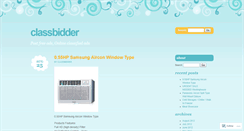 Desktop Screenshot of classbidder.wordpress.com