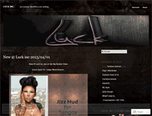 Tablet Screenshot of luckinc.wordpress.com