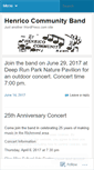 Mobile Screenshot of henricocommunityband.wordpress.com