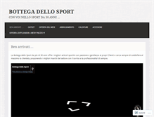 Tablet Screenshot of bottegadellosport.wordpress.com