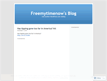 Tablet Screenshot of freemytimenow.wordpress.com