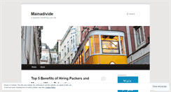 Desktop Screenshot of mainadivide.wordpress.com