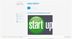 Desktop Screenshot of nadavswarttz.wordpress.com