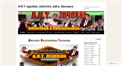 Desktop Screenshot of antzenekar.wordpress.com
