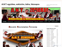 Tablet Screenshot of antzenekar.wordpress.com