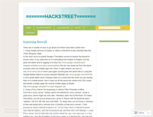 Tablet Screenshot of hackstreet.wordpress.com