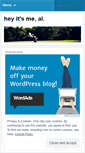 Mobile Screenshot of heyitsmeal.wordpress.com