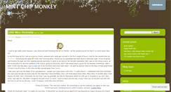 Desktop Screenshot of mintchipmonkey.wordpress.com