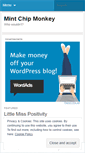 Mobile Screenshot of mintchipmonkey.wordpress.com