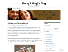 Tablet Screenshot of beckygreg.wordpress.com