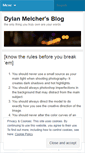 Mobile Screenshot of dylanmelcher.wordpress.com