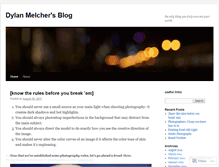 Tablet Screenshot of dylanmelcher.wordpress.com