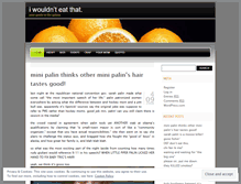 Tablet Screenshot of iwouldnteatthat.wordpress.com